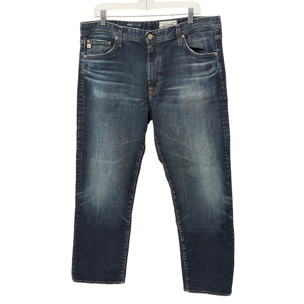 AG Adriano Goldschmied Jeans Everett Men Size 38 x 27 Blue Slim Straight Leg